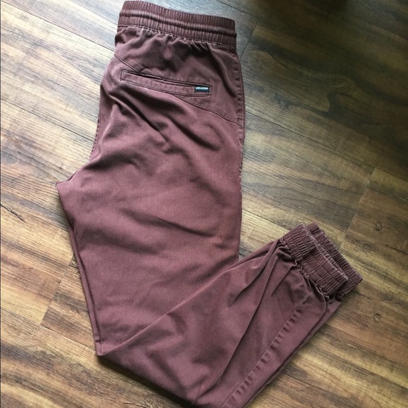 Volcom Men’s Khaki Joggers - Picture 2 of 3